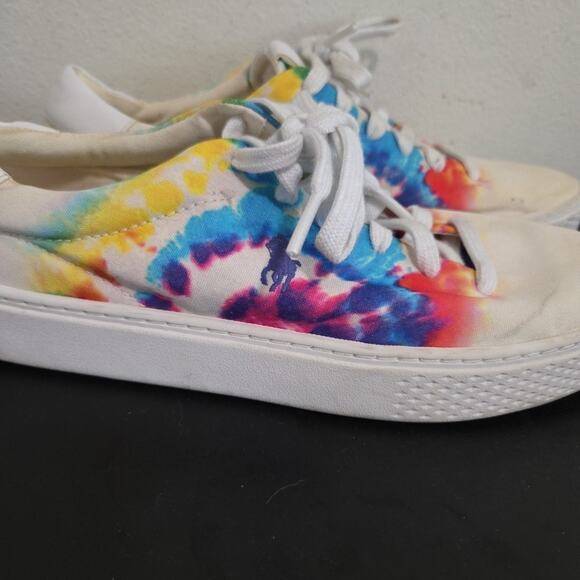 Polo Ralph Lauren Woman's Court Tie Dye Canvas Size 8.5 - Picture 5 of 9